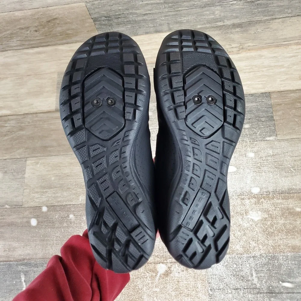 Serfas Trax MTB Womens Cycling Shoes Sz 5 Black Bike Mountain Lace Up Sneaker